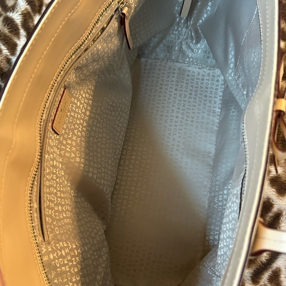 Kate Spade Pink and White Striped Tote Bag - Picture 4 of 16
